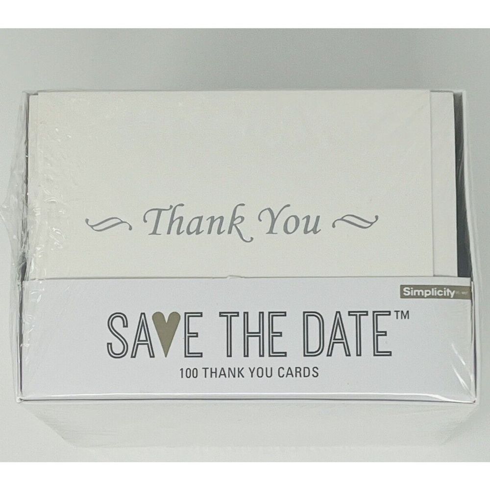 100 Pack Blank Thank You Cards for Business Wedding Birthday 5.5”w x 4”h